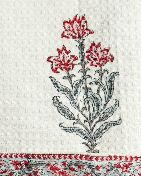 Buta Print Waffle Cotton Bathrobe (BROB01)