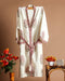 Elegant Buta Print Waffle Cotton Bathrobe (BROB03)