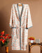 Rose Print Waffle Cotton Bathrobe (BROB09)