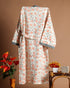 Rose Print Waffle Cotton Bathrobe (BROB09)