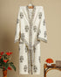 Elegant Hand Block Print Cotton Bathrobe (BROB12)