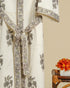 Elegant Hand Block Print Cotton Bathrobe (BROB12)