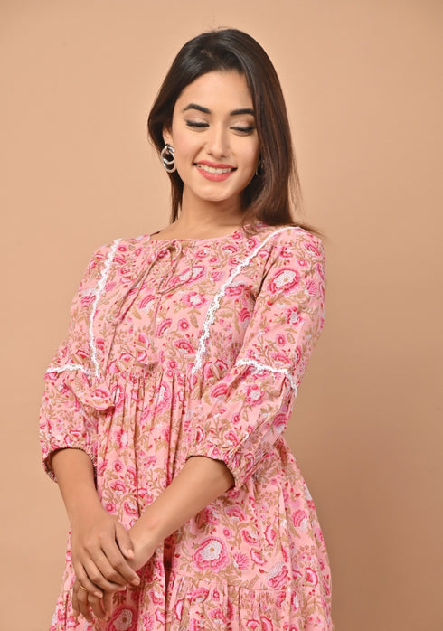 Cloud Pink Pure Cotton Dress (CRD04)