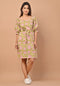 Pear Green Hand Block Print Cotton Dress (CRD07)