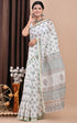 Designer Hand Block Print Chanderi Silk Saree (CHSAR15)