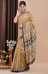 Floral Jaal Bagru Print Chanderi Silk Saree (CHSAR27)