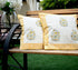 Yellow Buta Print Cotton Cushion Covers (CU03)