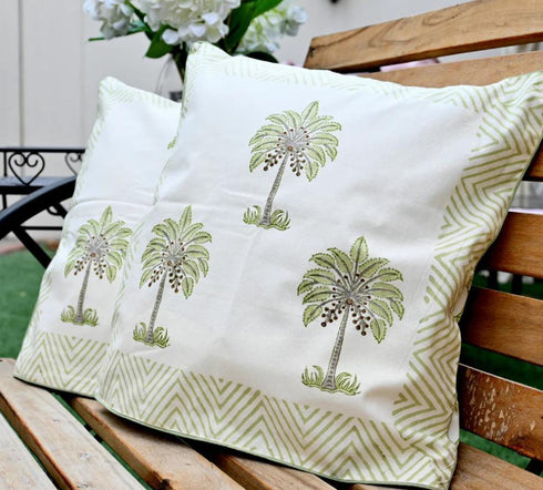 Elegant Hand Block Print Pure Cotton Cushion Covers (CU06)