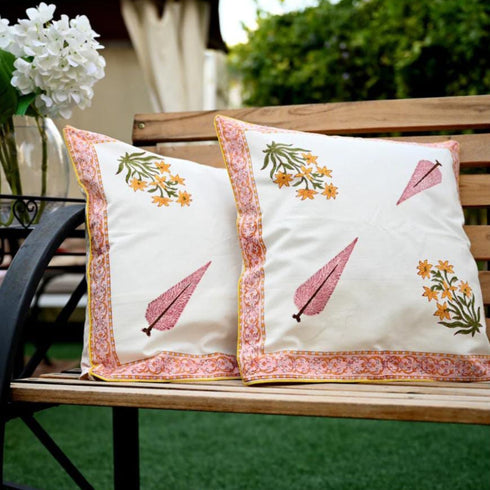 Elegant Hand Block Print Cushion Covers (CU14)