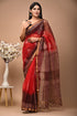 Vermillion Red Kota Doria Saree (KDS10)