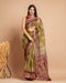 Elegant Hand Block Print Kota Doria Saree (KDS26)