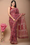 Designer Hand Block Print Kota Doria Saree (KDS27)