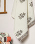 Elegant Hand Block Print Waffle Cotton Towel (TW13)